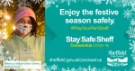 Covid-19 pandemic: Sheffield City Council graphic - Enjoy the festive season safely. #PlayYourPartSheff