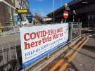 Covid-19 pandemic: banner at Royal Hallamshire Hospital