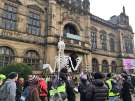 Extinction Rebellion protest to highlight the climate crisis, Town Hall, Sheffield