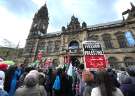 Freedom for Palestine demonstration, Town Hall, Sheffield