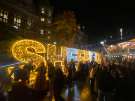 Christmas lights switch on, Peace Gardens