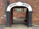 Entrance to former premises of Gregory Fenton Ltd., cutlery manufacturers, Beehive Works, Milton Street Entrance to former premises of Gregory Fenton Ltd., cutlery manufacturers, Beehive Works, Milton Street