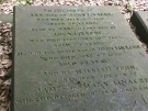 Headstone of the Linacre family, St James, Norton (close up)