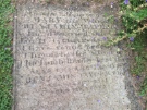 Headstone of Benjamin and Mary Taylor, St James, Norton Headstone of Benjamin and Mary Taylor, St James, Norton