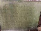 Headstone of the Standish family, St James, Norton