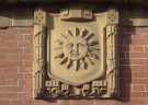 View: a08243 Decorative carved stonework on Bungalows and Bears public house (formerly the Central Fire Station), No. 50 Division Street