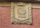 View: a08245 Decorative carved stonework on Bungalows and Bears public house (formerly the Central Fire Station), No. 50 Division Street