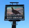 Inn sign for The Red Grouse public house, Nos. 43 - 47 Spink Hall Lane, Stocksbridge