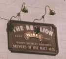 Inn sign for The Red Lion public house No. 109 Charles Street c.1990s Inn sign for The Red Lion public house No. 109 Charles Street c.1990s