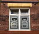 Windows of smoke room, The Rutland Arms, No. 86 Brown Street