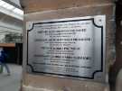 View: a08514 Plaque at Sheffield Midland railway station in memory of the four Pridmore brothers from the city who were killed within four years of one another during World War One