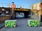 View: a08518 Save Gaza graffiti, Little London Road