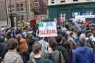 Protest opposing a UK Independence Party (UKIP) march in Sheffield Protest opposing a UK Independence Party (UKIP) march in Sheffield