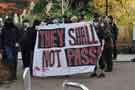 Protest opposing a UK Independence Party (UKIP) march in Sheffield - They [UKIP] shall not pass!