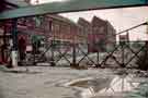Entrance to derelict William Jessop and Sons, Brightside Works prior to demolition, Brightside Lane 