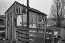 Hut being used as an office on the quayside, Sheffield Canal Basin (later Victoria Quays)