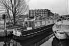 Boats in the Sheffield Canal Basin (later Victoria Quays) looking towards the Terminal Warehouse Boats in the Sheffield Canal Basin (later Victoria Quays) looking towards the Terminal Warehouse