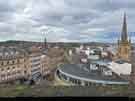 Sheffield Town Hall, view of (left) Fargate from clock tower