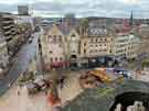 Sheffield Town Hall, view of (foreground) Fargate and (left) Leopold Street from clock tower