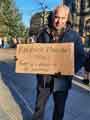 Demonstration against the detention of Nicolas Maduro, President of Venezuela, bu USA authorities,Town Hall, Pinstone Street