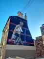 Mural of boxer Prince Naseem Hamed entitled 'The Prince Never Left', Charles Street