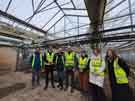 Sheffield City Council Leader Tom Hunt and Deputy Leader Fran Belbin at Norton Nurseries, [Norton Lane] to see the work being led by Food Work