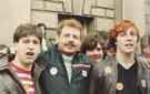 Miners Strike Rally -  miners outside the City Hall