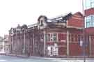 Glossop Road swimming baths at the corner with (right) Victoria Street