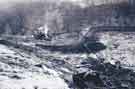 Steam powered dredging, Round Pond, Rivelin Valley, c.1967-1968 Steam powered dredging, Round Pond, Rivelin Valley, c.1967-1968