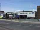 Former Kennings Ltd., service station and car dealers, junction of Sheldon Street and (foreground) Bramall Lane