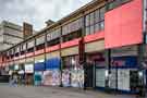 The extremely graffitied, empty and derelict shops of Castle Market after closure, Exchange Street The extremely graffitied, empty and derelict shops of Castle Market after closure, Exchange Street