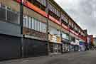 The extremely graffitied, empty and derelict shops of Castle Market after closure, Exchange Street looking towards Waingate The extremely graffitied, empty and derelict shops of Castle Market after closure, Exchange Street looking towards Waingate