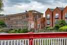 View from Ball Street bridge of (left) Green Lane Works, former premises of W. A. Tyzak and Sons Ltd., agricultural tools and parts manufacturers and (right) Brooklyn Court, apartments View from Ball Street bridge of (left) Green Lane Works, former premises of W. A. Tyzak and Sons Ltd., agricultural tools and parts manufacturers and (right) Brooklyn Court, apartments