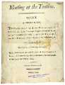 Meeting at the Tontine - notice is hereby given that a meeting of the master manufacturers of cutlery etc in the town and neighbourhood of Sheffield is intended to be held
