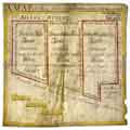 A map of three parcels of land [in Silver street] purchased by J Gratton, E Clark and R Ash
