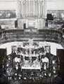 Interior of Woodhouse Wesleyan Church decorated for the marriage of Mr and Mrs James Hardcastle, 14 Jul 1903