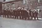 Woodhouse Wesleyan band in procession, performing for the church&rsquo;s (50th year) Jubilee celebrations