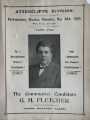 Front cover of election leaflet of George Henry Fletcher (1879 - 1958), Communist Party for Attercliffe Division in the parliamentary elections Front cover of election leaflet of George Henry Fletcher (1879 - 1958), Communist Party for Attercliffe Division in the parliamentary elections