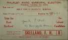 Electioneering 'polling card' for Ethel Youle, Walkley Ward, Municipal Elections - place an x against this name on the ballot paper, F. H. Skelland
