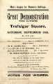 Men's League for Women's Suffrage.  Great demonstration in Trafalgar Square [London], [1897]
