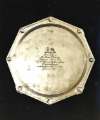 Silver salver made by Walker and Hall