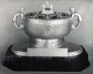 Sterling silver rose bowl presented by the City of Sheffield to HMS Sheffield, 1937, made by Walker and Hall Sterling silver rose bowl presented by the City of Sheffield to HMS Sheffield, 1937, made by Walker and Hall