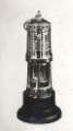 Sterling silver model of miner's lamp, exact to scale, made by Walker and Hall Sterling silver model of miner's lamp, exact to scale, made by Walker and Hall