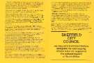 Sheffield City Council Against Racism and Apartheid - leaflet produced by Sheffield Council, 1980s