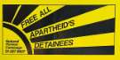 Belgian 'Boycott Outspan Aktie in order of ANC(SA): Free all apartheid's detainees poster, 1980s