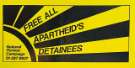 Belgian 'Boycott Outspan Aktie in order of ANC(SA): Free all apartheid's detainees poster, 1980s Belgian 'Boycott Outspan Aktie in order of ANC(SA): Free all apartheid's detainees poster, 1980s