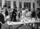John Henry Bingham, Lord Mayor of Sheffield, 1954-1955: Garden party, High Storrs Grammar School for Girls, High Storrs Road