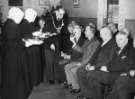 John Henry Bingham, Lord Mayor of Sheffield, 1954-1955: Visit to the Little Sisters of the Poor [St. Elizabeth's Home for the Aged], Heeley Bank Road