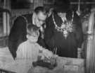 John Henry Bingham, Lord Mayor of Sheffield, 1954-1955: Visit to the Children's Hospital on Christmas Day, Western Bank John Henry Bingham, Lord Mayor of Sheffield, 1954-1955: Visit to the Children's Hospital on Christmas Day, Western Bank
