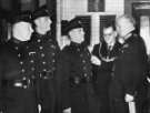 View: arc07186 John Henry Bingham, Lord Mayor of Sheffield, 1954-1955: Presentation of awards by Lord Scarbrough, Central Fire Station, Division Street